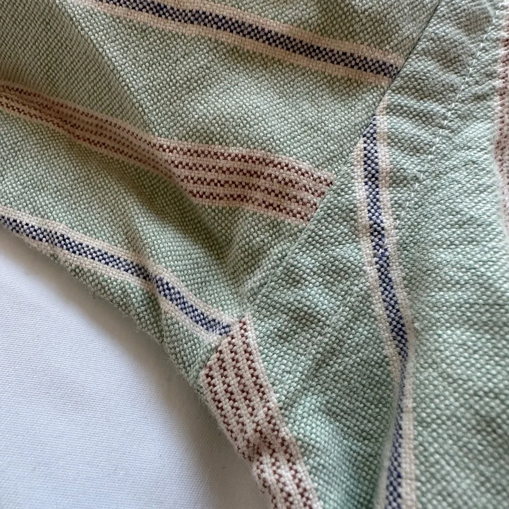Ralph Lauren Green Stripe Button-Down Shirt